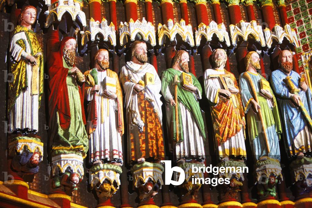 Amiens cathedral illumination, Amiens, France