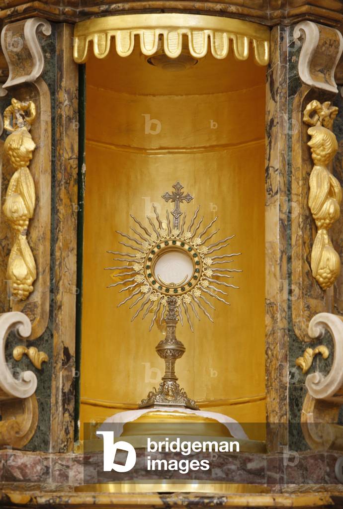 Holy sacrament monstrance in St John the Baptist church, Xewkija, Xewkija, Malte