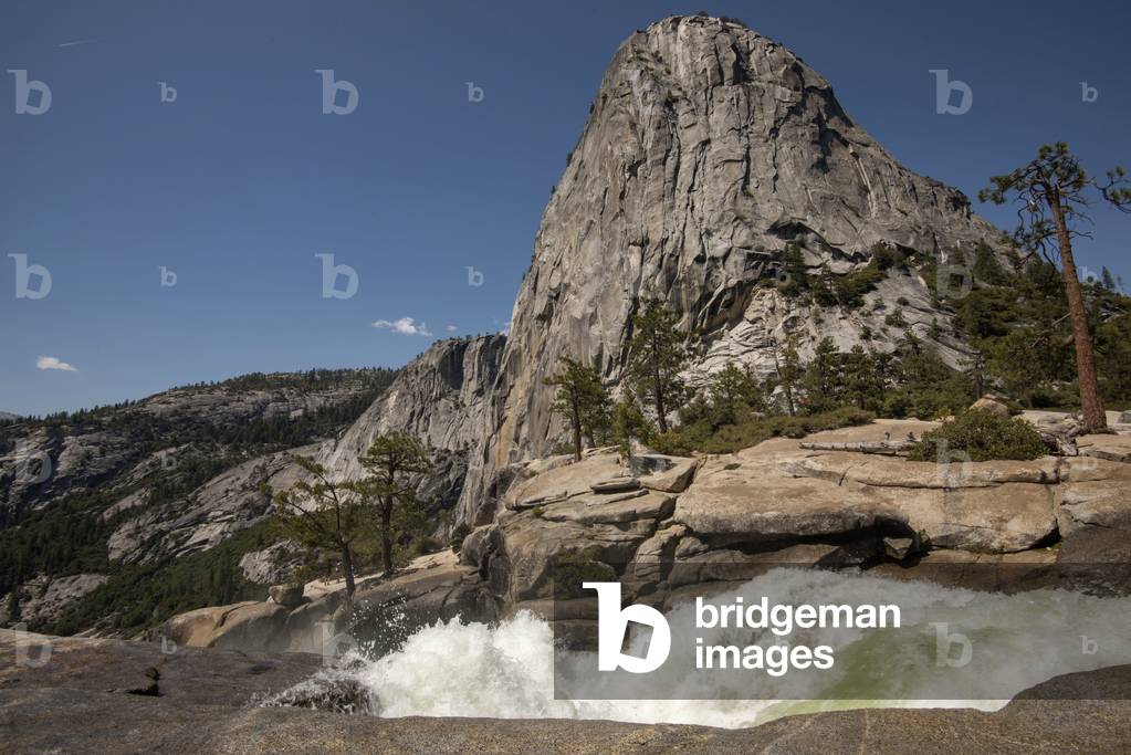 Top of the Nevada Fall down the Half Dome, Yosemite, Yosemite, United States