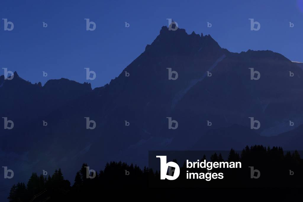 Chamonix Valley, French Alps, The Mont Blanc massif, Aiguille du Midi 3842 m,   France,  2018 (photo)