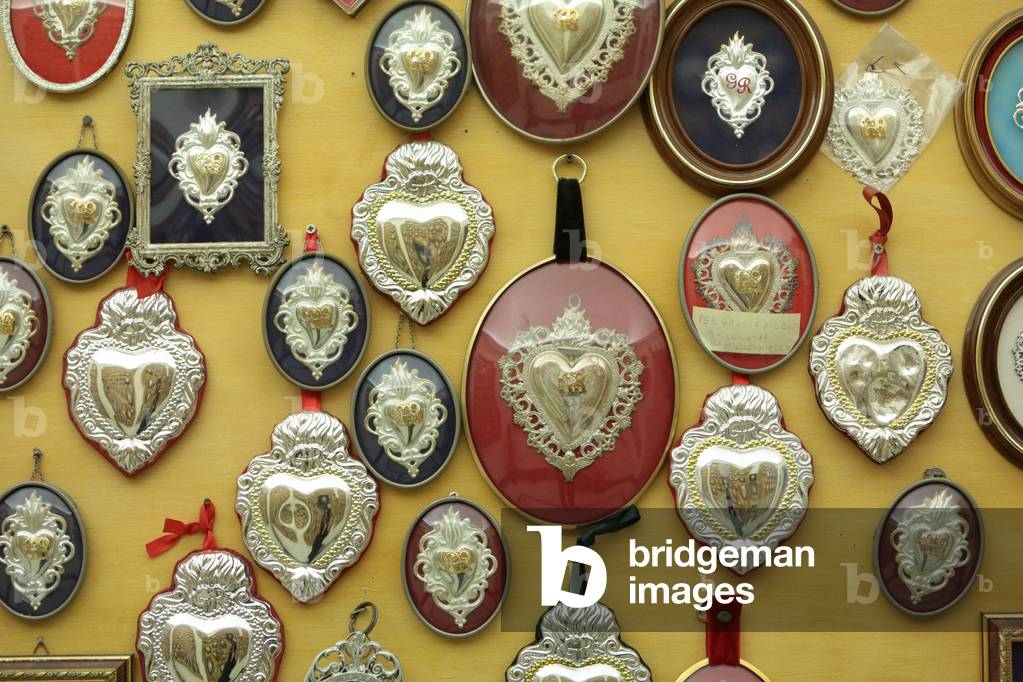 Sacred Hearts, Medallions, Saint Anthony of Padua church, Rome, Italy