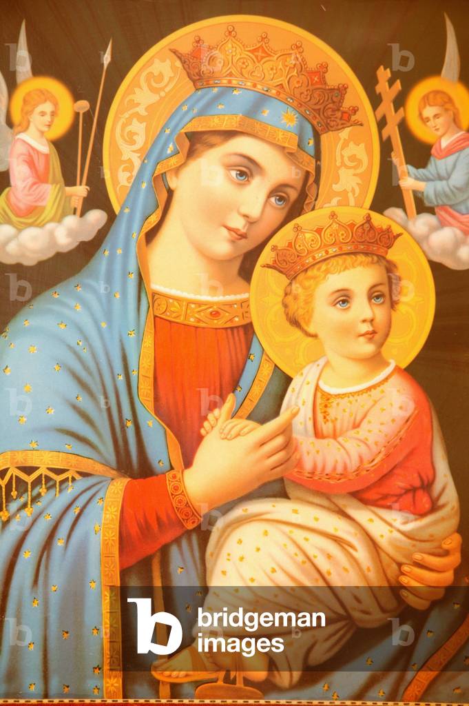 Icon in Saint Bishoy coptic monastery Egypt