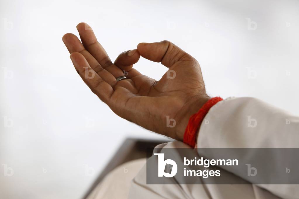 Yoga class at Patanjali Yog Vidyapith, Haridwar, India