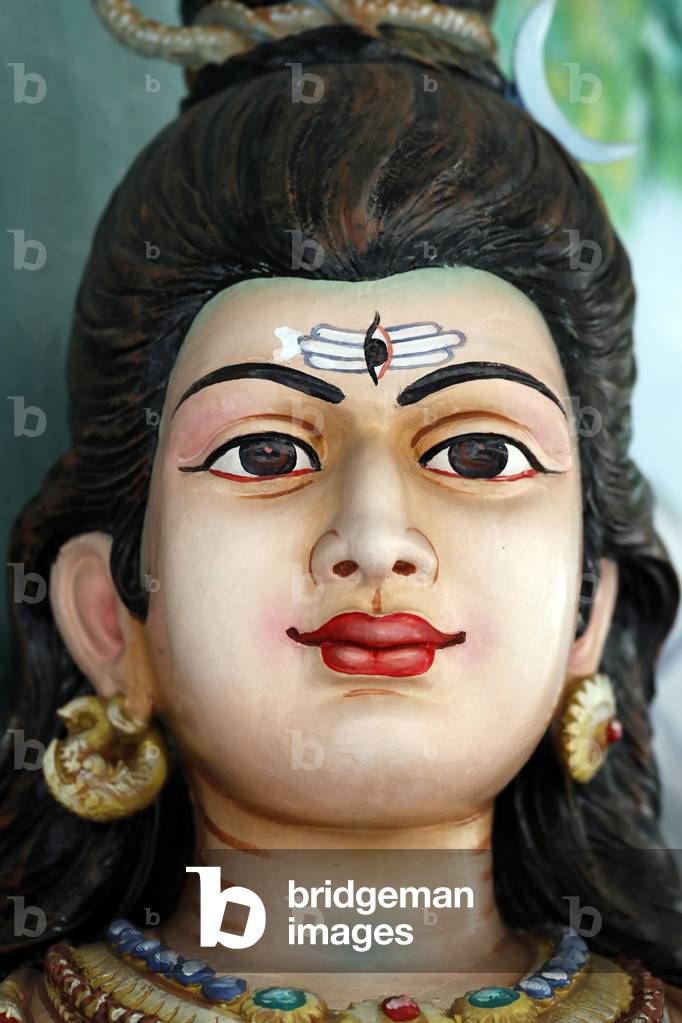 Sri Mahamariamman Hindu Temple, Shiva is one of the principal deities of Hinduism, Shiva is known as The Destroyer within the Trimurti, the Hindu trinity that includes Brahma and Vishnu, Kuala Lumpur, Malaysia (photo)