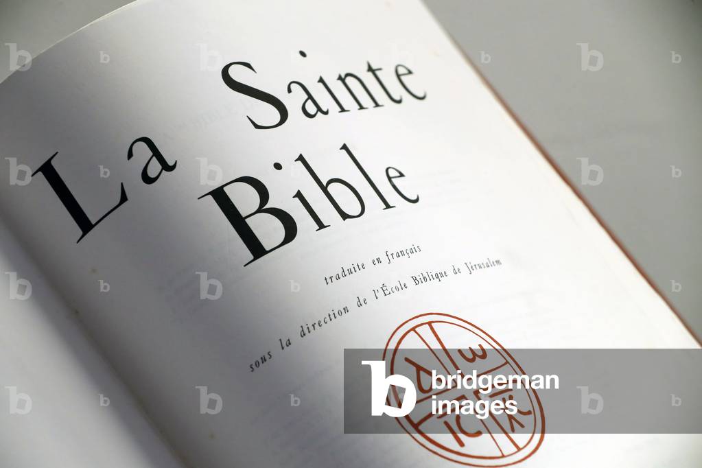 Holy bible in french.  France.