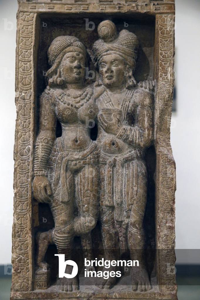 Amorous couple, Sunga, 2nd century, Amin, Haryana, India (stone)