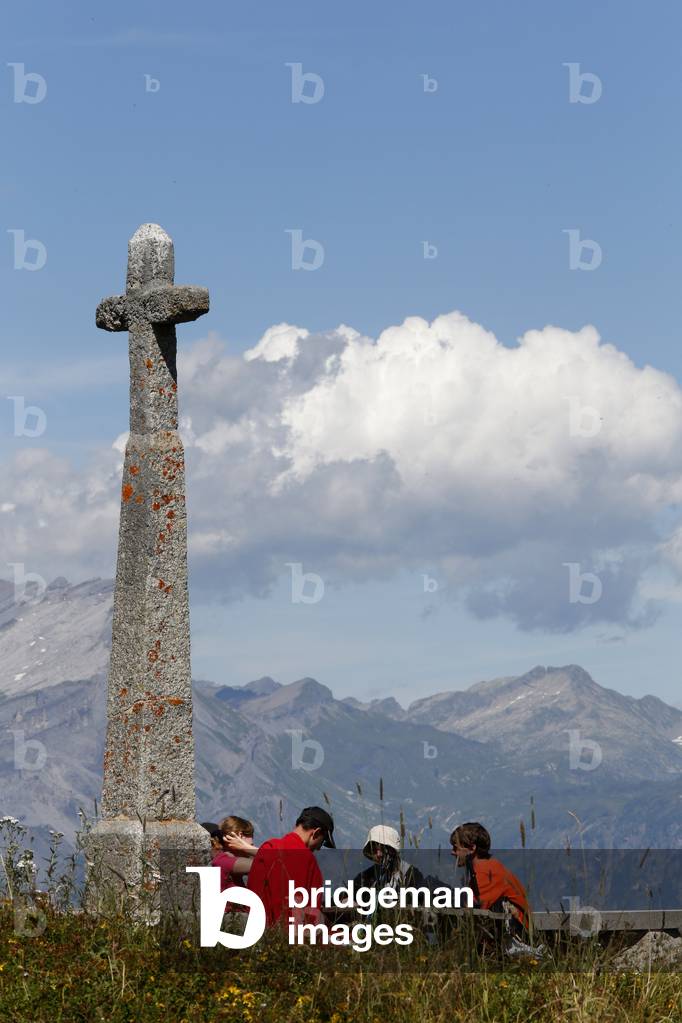 Cross in the Alps, Megeve, France