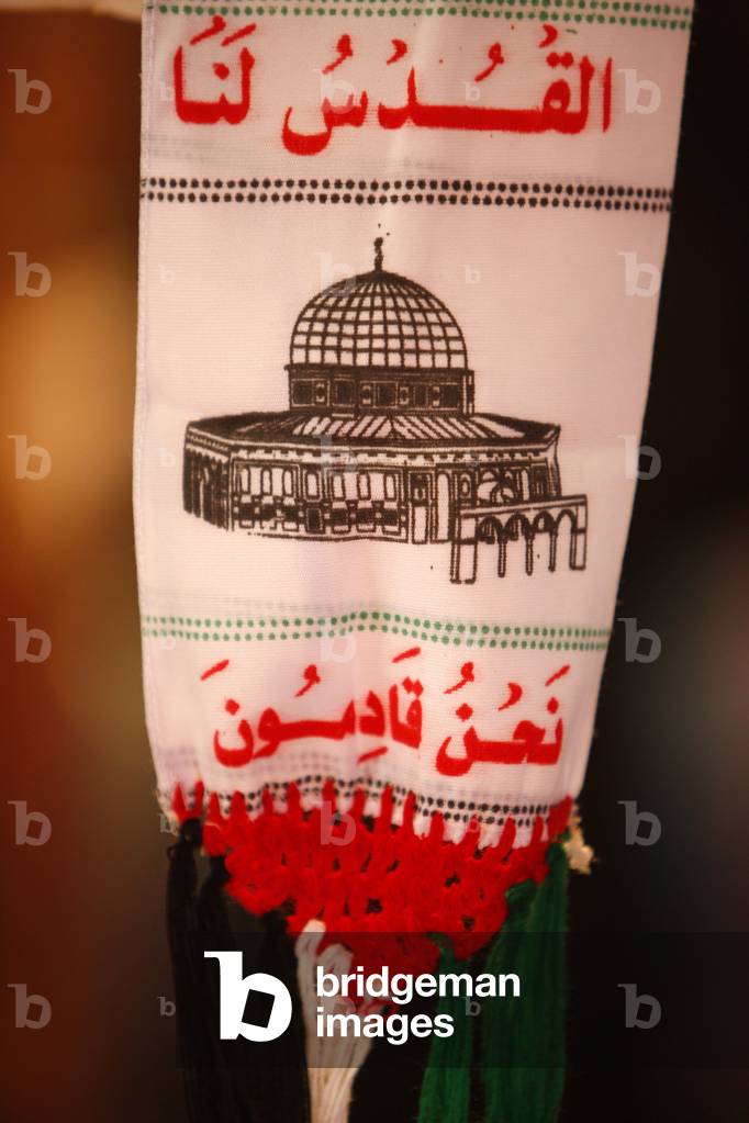 Palestinian scarf, Le Bourget, France