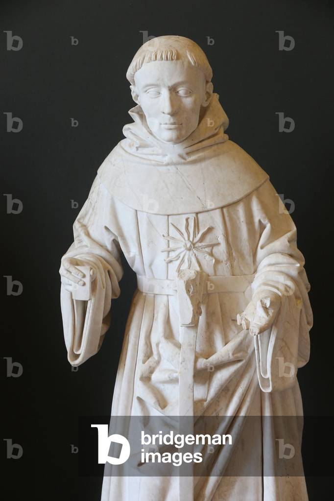 The royal monastery of Brou. Saint Nicholas of Tolentino , 16th century, Bourge-En-Bresse, France