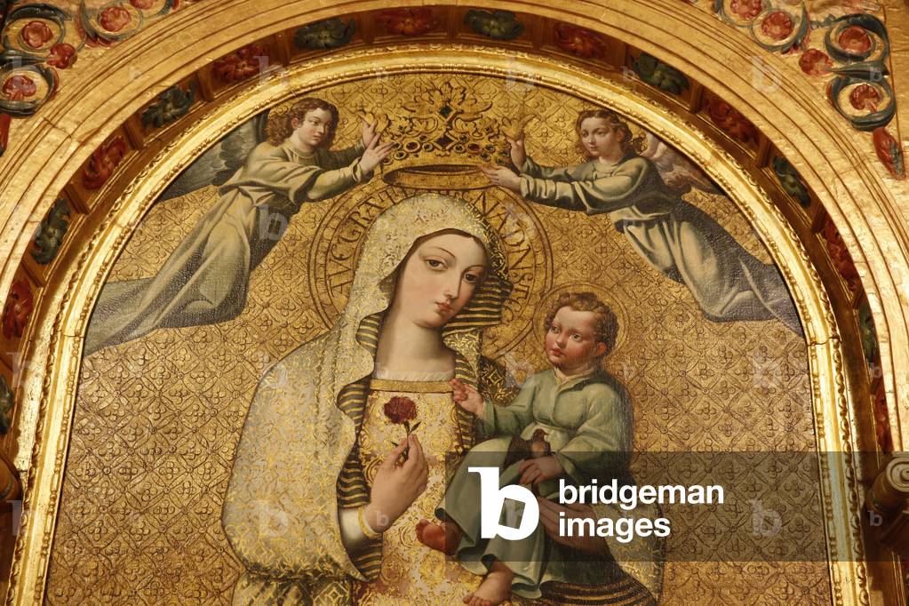 Virgin and child in the Mezquita, Mosque-Cathedral of Cordoba, Cordoba, Spain