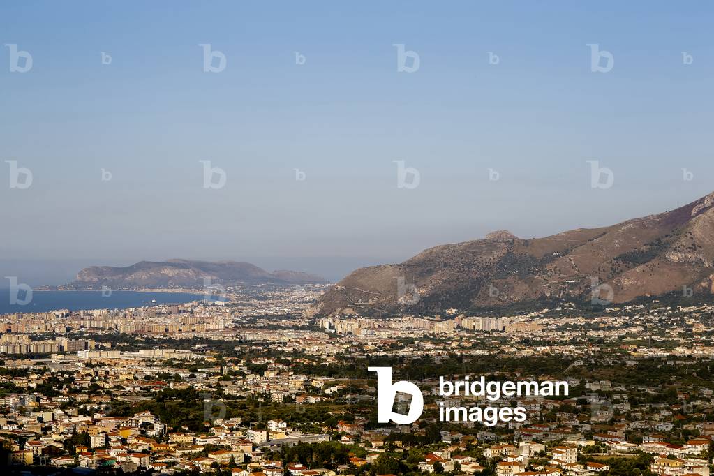 Palermo city seen from Monreale, Sicily, Italy (photo)