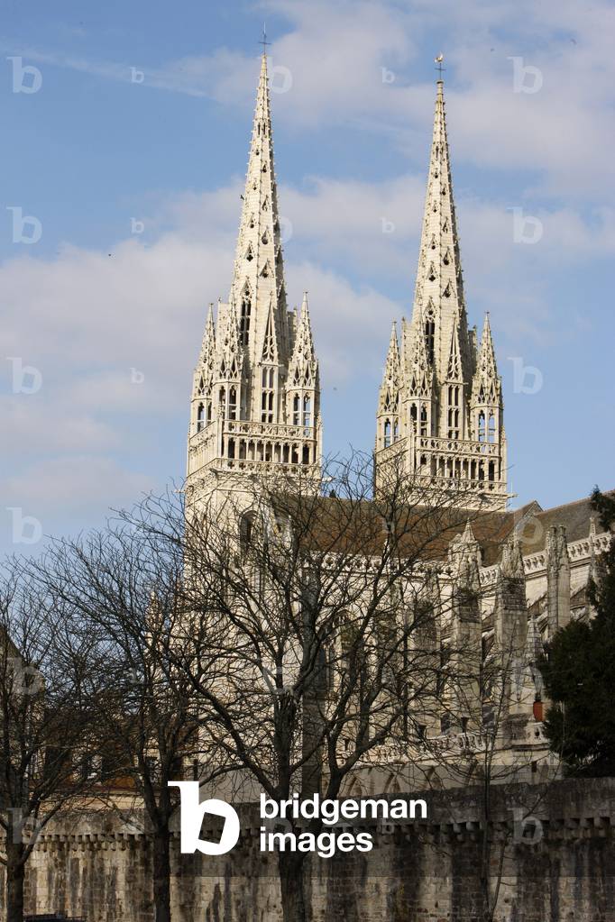 Saint-Corentin (Saint Corentin) cathedral, Quimper, Quimper, France