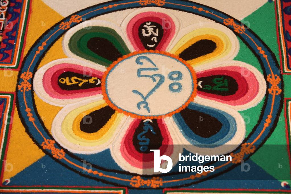 Sand mandala, Paris, France