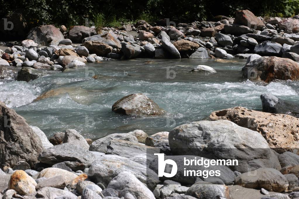 Mountain stream Les Contamines France