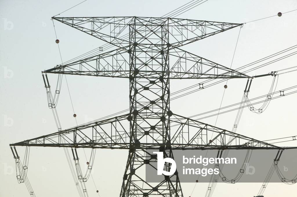 Electricity pylon Dubai Emirats Arabes Unis