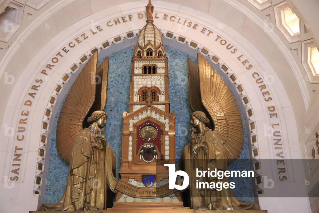 Ars-sur-Formans, Ain, France - Ars-sur-Fromans. Sanctuary-Shrine of Jean-Marie Vianney (the Cure d'Ars). Chapel of the heart.