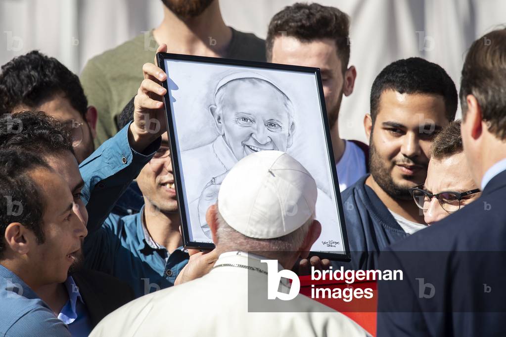 Pope Francis offered a portrait of himself, 2018 (photo)
