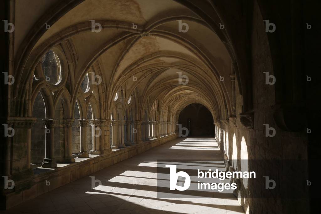 The Cistercian abbey of Noirlac - The cloister, Bruere-Allichamps, France