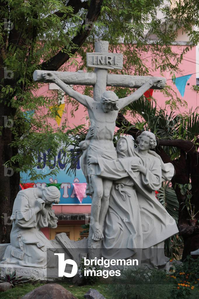 Jesus on the cross sculpture, Ho Chi Minh City, Vietnam