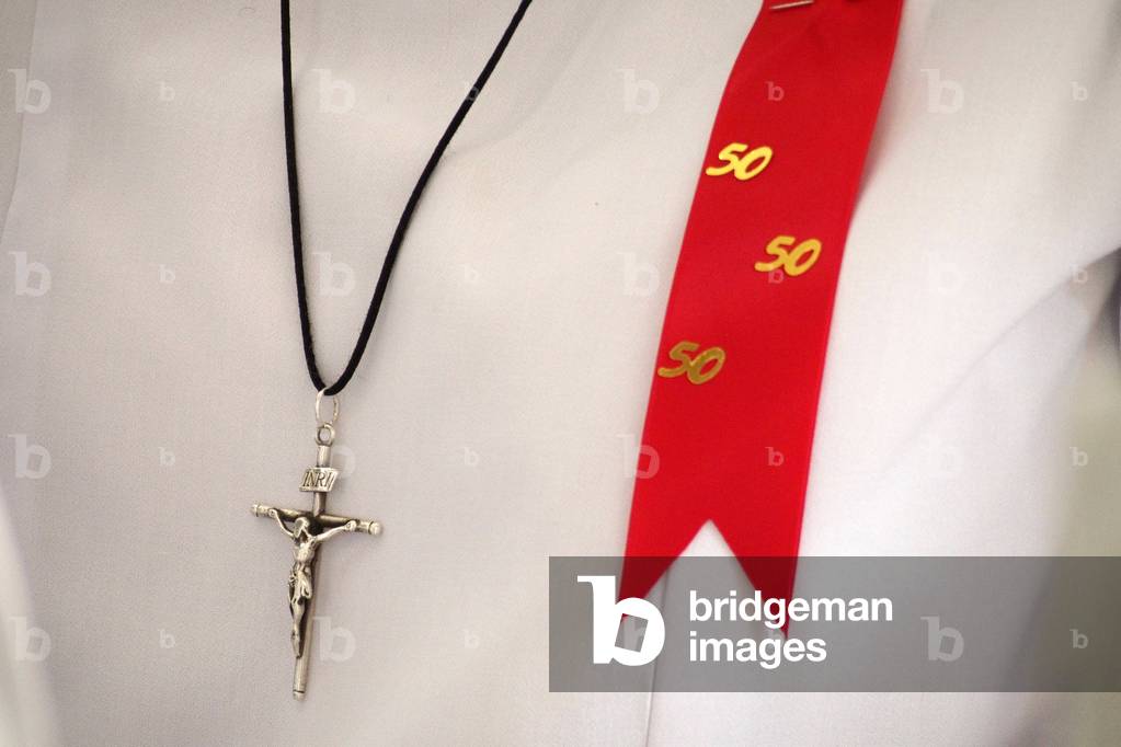 Crucifix and chasuble, Port-Au-Prince, Haiti