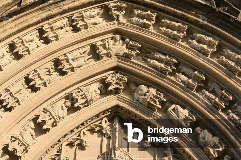 Tympanum. Abbey Saint Antoine Saint-Antoine l'Abbaye France
