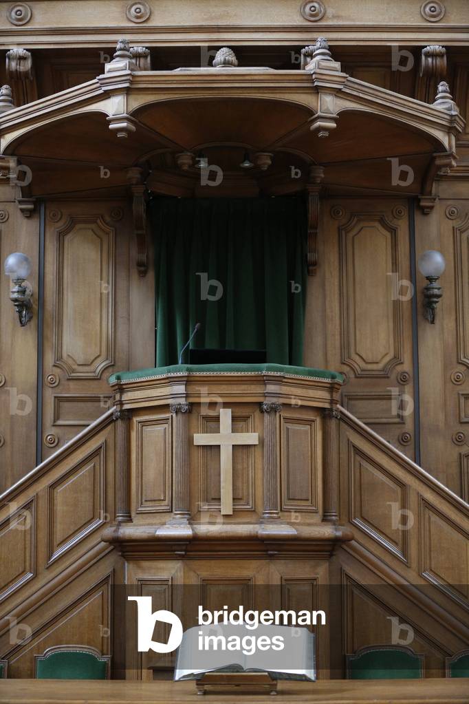 Protestant temple of Pentemont, Pulpit, Paris, France