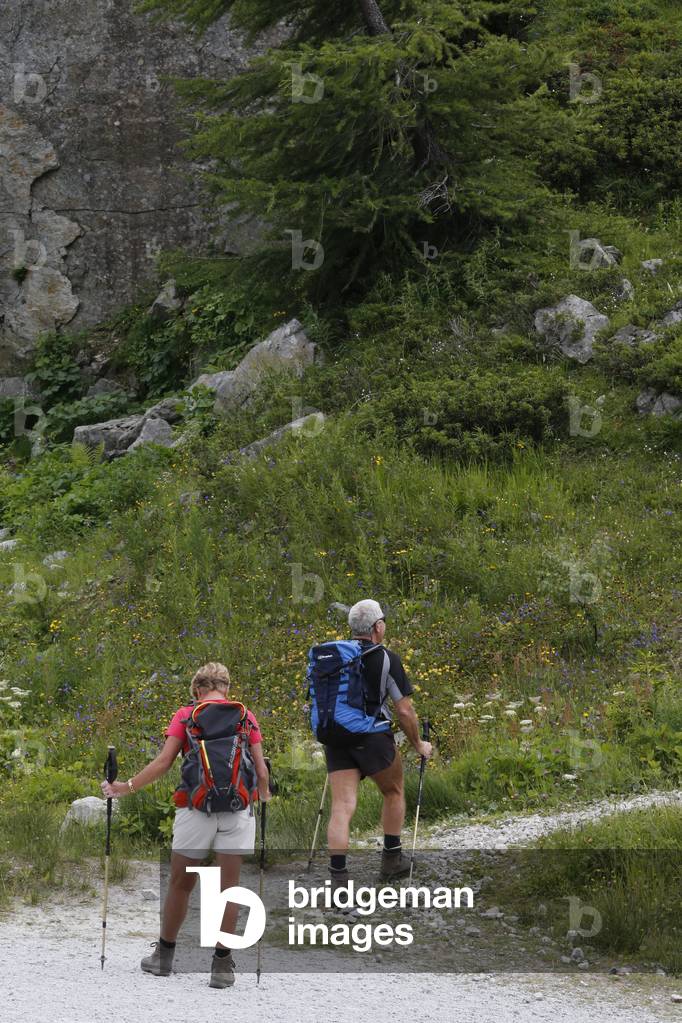 Mountain trek, Emosson, Switzerland