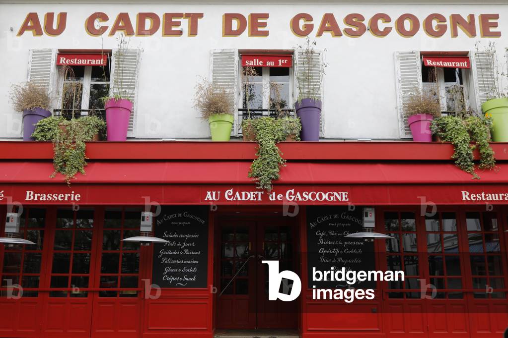 Restaurant in Montmartre, Paris, France, 2020 (photo)