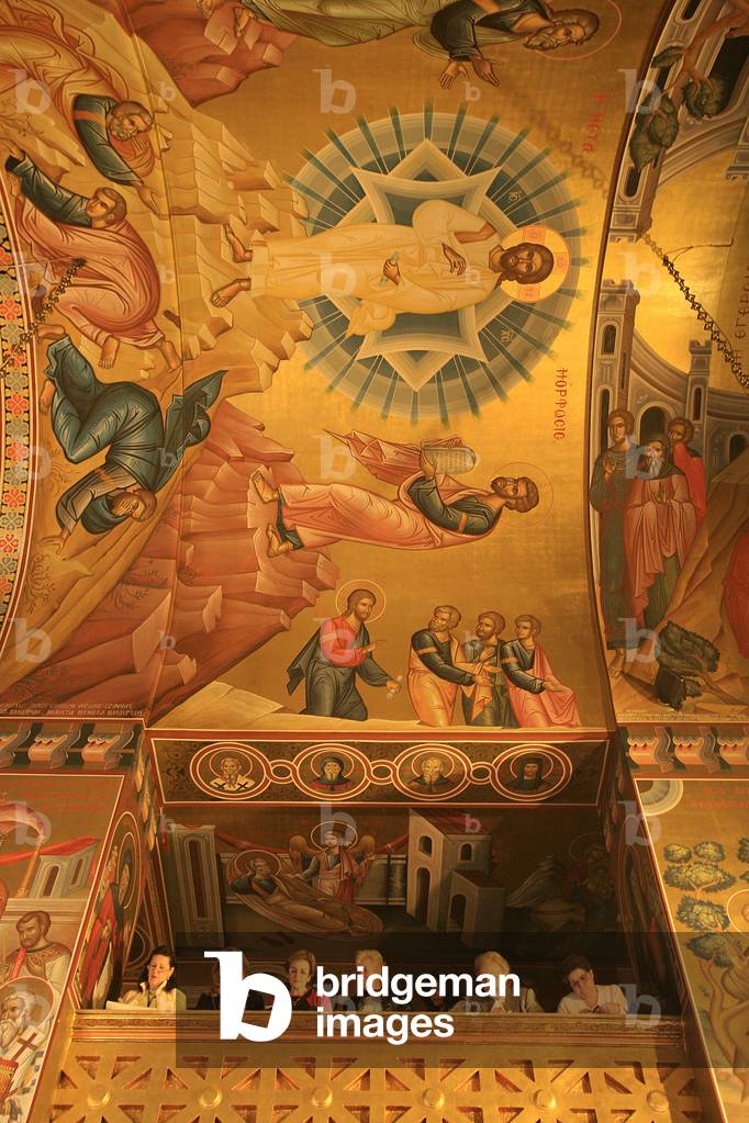 Easter week in a Greek orthodox church Thessalonique Grece