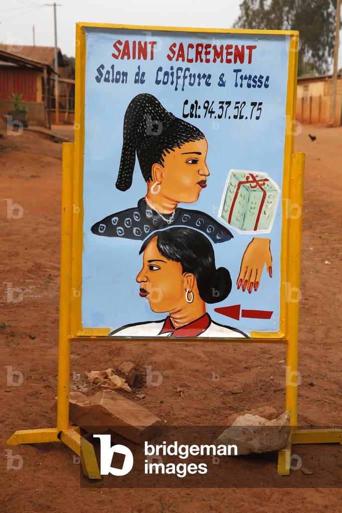 Haidresser's sign, Bohicon, Benin