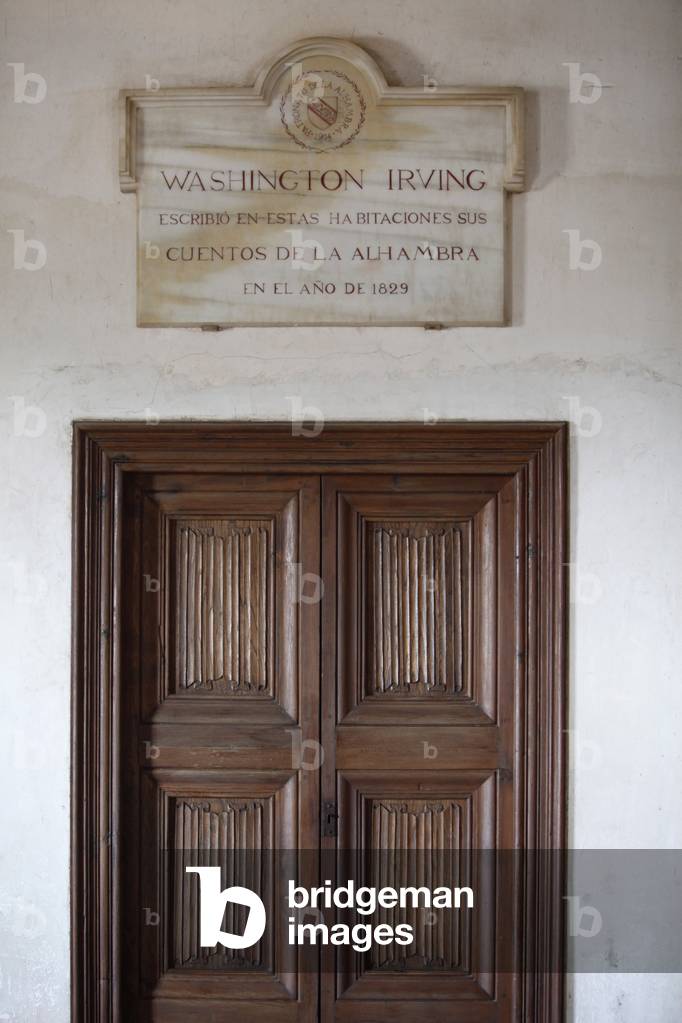 Alhambra - Nasrid Palaces - Palacio de los Leones - Washington Irving's appartments Grenade Espagne