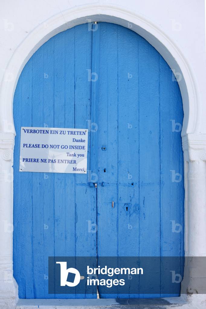 Porta moschea, Midoun, Tunisie