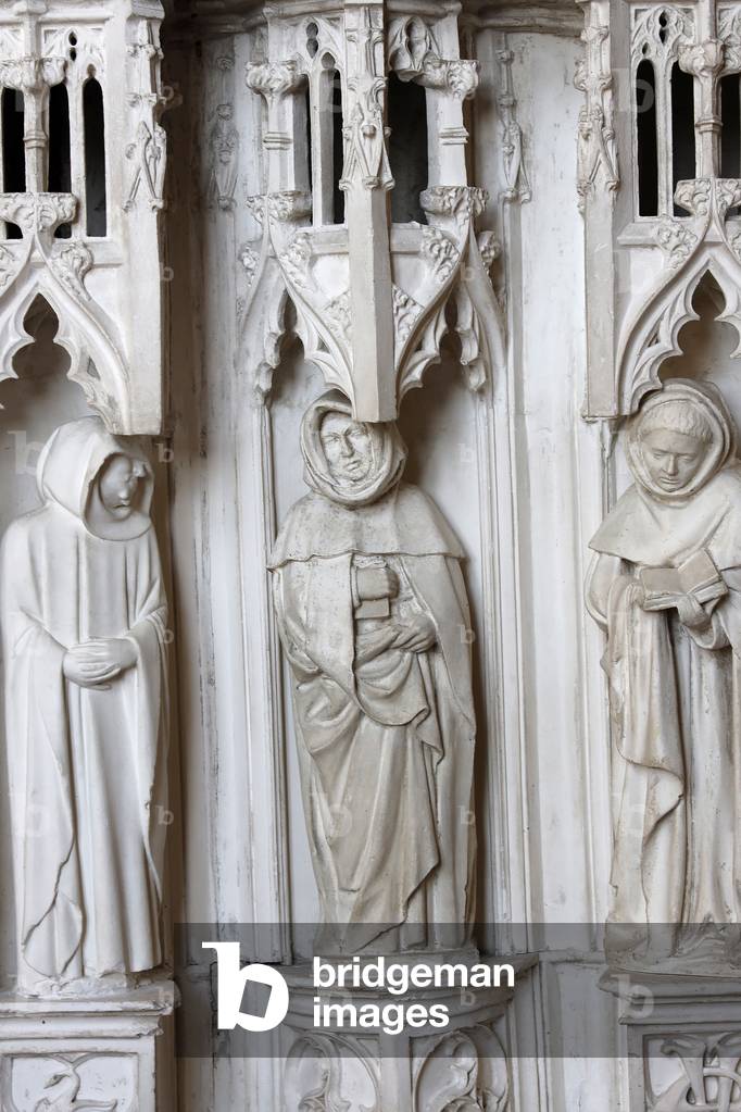 Jacques Coeur Palace, Bourges, France. Copy of the Duke of Berry's tomb (detail)