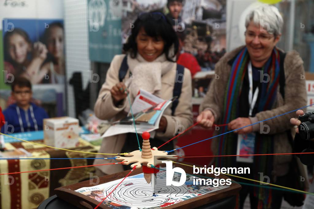 Protestant festival, NGO working with refugees in Irak and Syria, Strasbourg, France.
