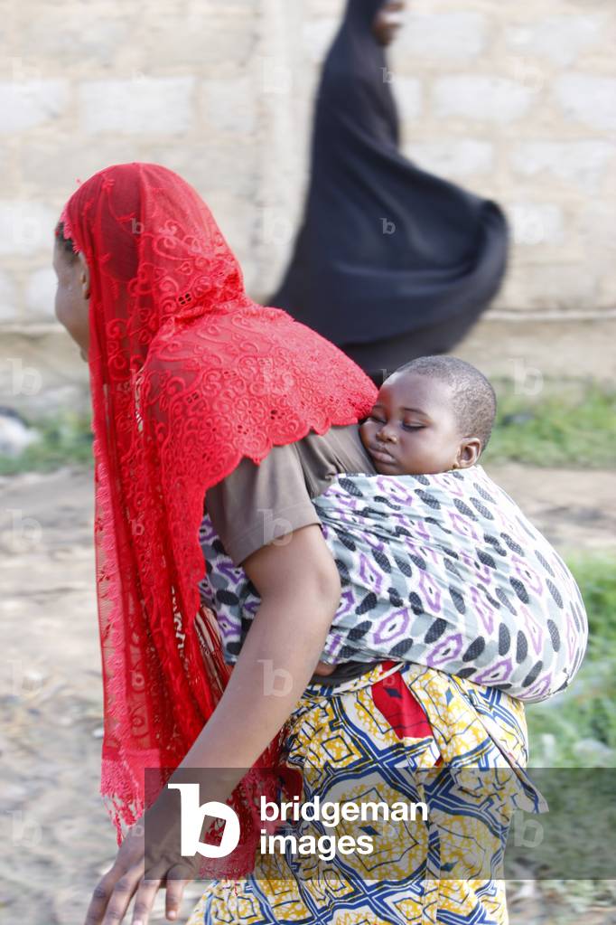 Muslim mother and baby, Lome, Togo