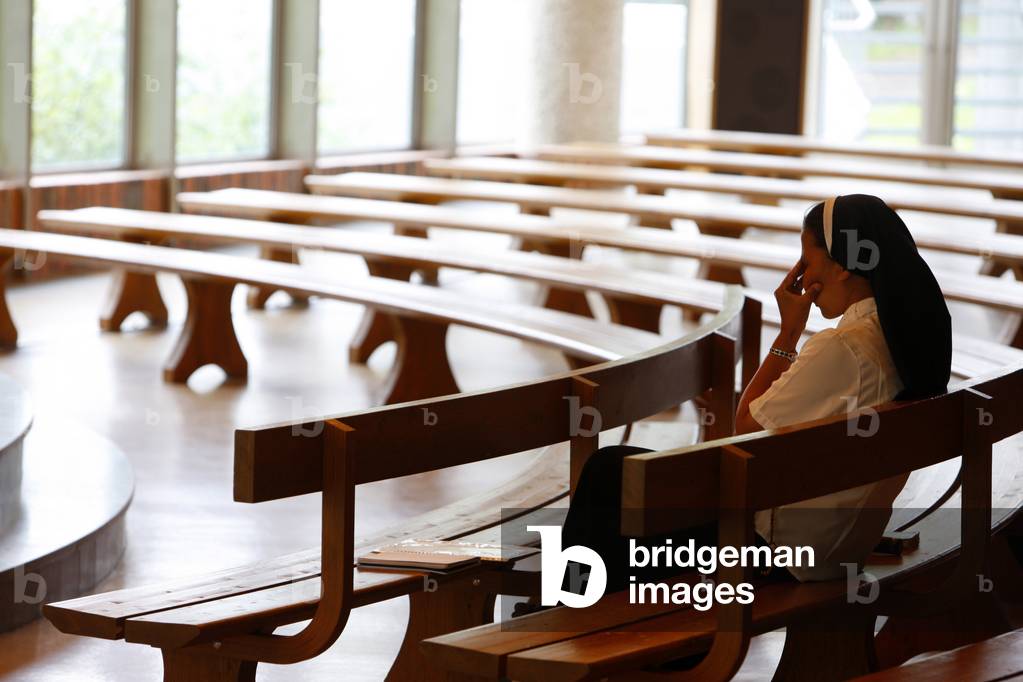 Shrine of Our Lady of la Salette : Meditation and prayer, La Salette, France