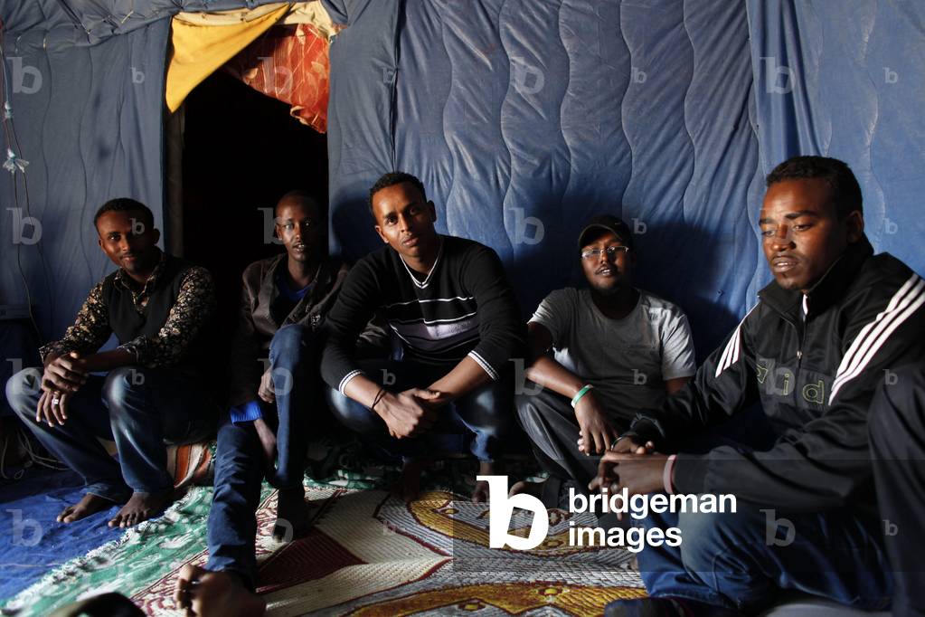 Somali refugees in Choucha camp, Ras Jedir, Tunisie