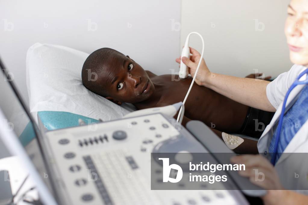 Haitian child with a cardiac malformation treated in a French hospital by Surgeons of Hope, Paris, France
