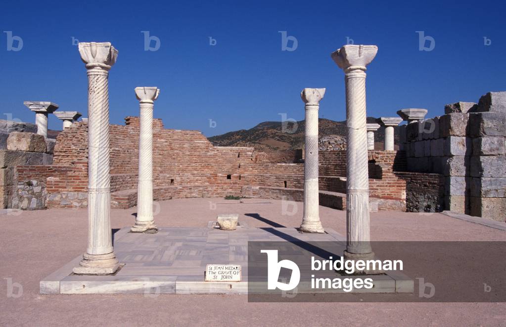The Tomb of Saint John the Evangelist in the Basilica of Saint John in Ephesus, Ephese, Turquie