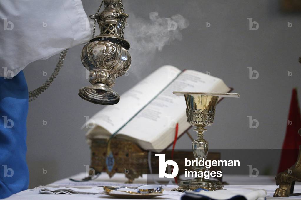 Altar incense., Villemomble, France