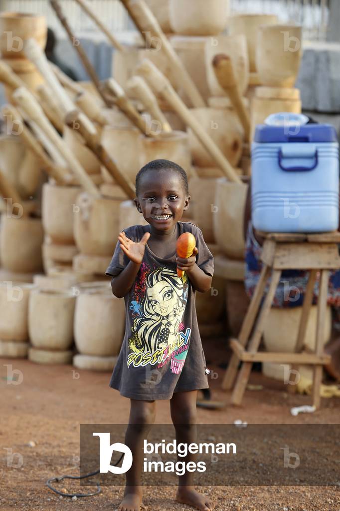 Smiling child in Bohicon, Benin, Africa (photo)