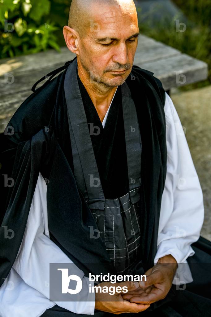 Zen sesshin (retreat) in Paris, France, Zazen (meditation), 2018 (photo)