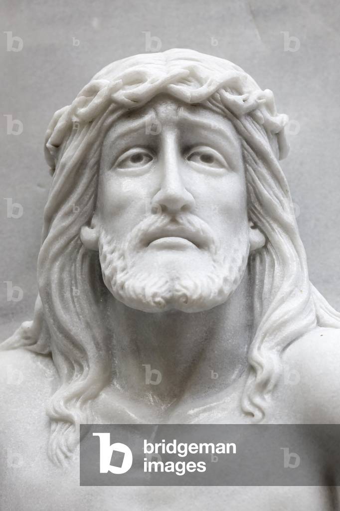 Way of the cross, Station 12, Jesus dies on the cross, Detail, Thi Nghe Church, Ho Chi Minh City, Vietnam, 2018 (photo)