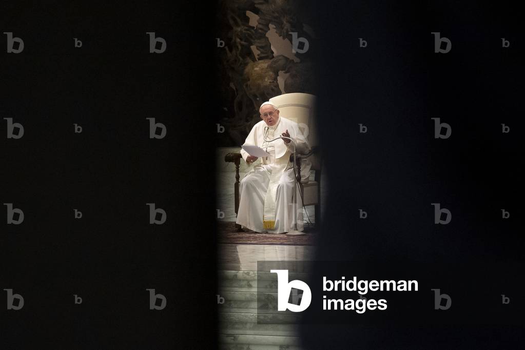 Pope Francis's speech during his weekly general audience in Paul VI hall at the Vatican, 2019 (photo)