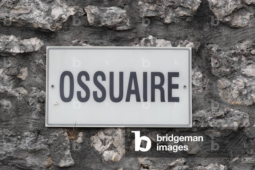 Grave in cemetery. Ossuary.  Annecy. France.