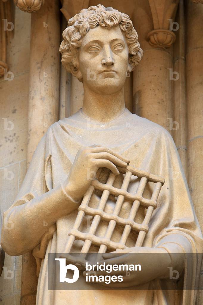 St. Laurent. Portal of the Virgin. St. Stephen Cathedral of Metz, Metz, France