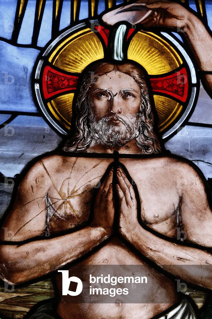 The baptism of Jesus - Bourges, France