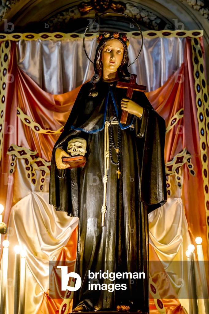 Statue in S. Maria della Pieta church, Palermo, Sicily, Italy. (photo)