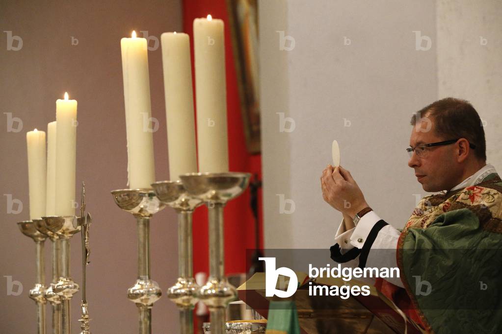 St - Louis church - Mass - Eucharistic celebration - Villemomble, France