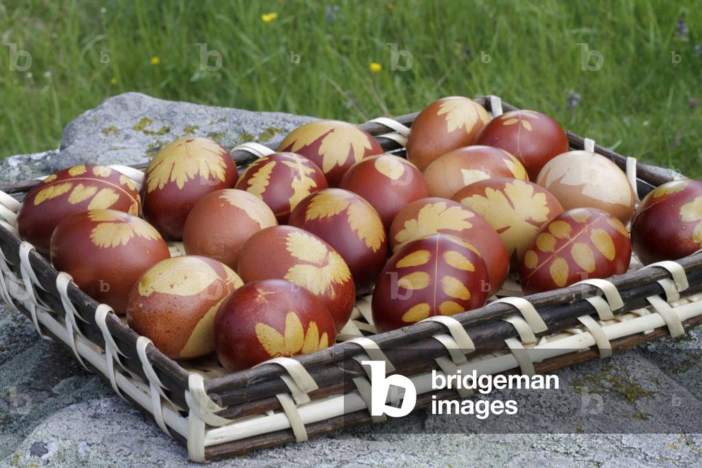 Easter eggs decorated, Saint-Gervais-les-Bains, France